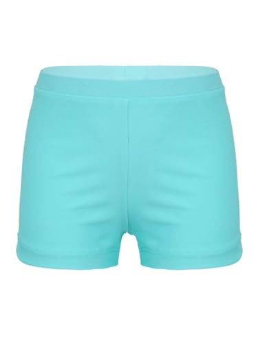 Girls Solid Color Swimming Bottoms Quick Dry UPF50+ Swim Shorts Kids Dance Gym Shorts Rash Guard