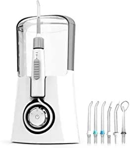 Electric Water Flosser Cordless Dental Oral Irrigator - 3 Modes 6 Tips Easy to Clean Portable Saves Space