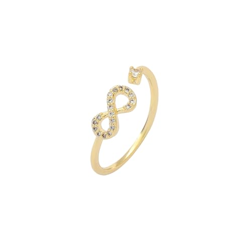 Image of SALTY Anti Tarnish Finger Ring for Women | Adjustable Fancy Jewellery Design | Fashion Accessories for Girls | Minimal Jewelry | Gift for Diwali, Christmas, Marriage, Birthday