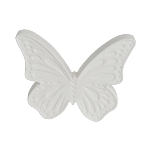 MagiDeal Figura de Mariposa, Escultura, luz Nocturna, Minimalista, Coleccionable, cerámica, Estatua Moderna, Adorno Artesanal para gabinete Central