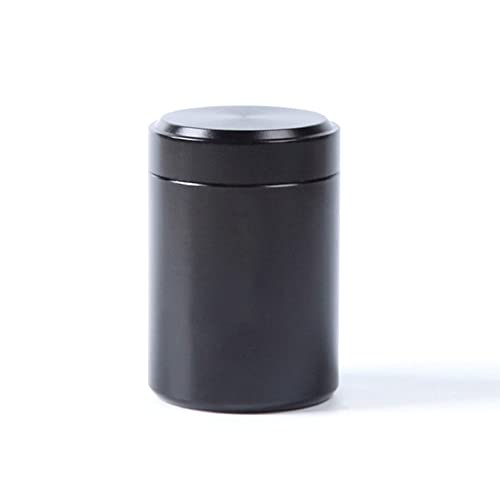 70ML Airtight Aluminum Stash Jar Herb Storage Container Tobacco Stash Box Pill Box,black