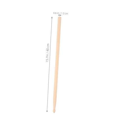 Baquetas de madera TOYANDONA, 2 pares, para batería acústica y jazz, construcción confiable de arce, ideales para principiantes y todos los niveles, varillas rítmicas con acabado liso para un manejo cómodo miniatura 2