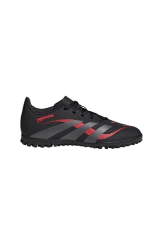 adidas Unisex - Bambini Predator Club Turf Football Boots Kids, Core Black Grey Four Lucid Red, 29 EU