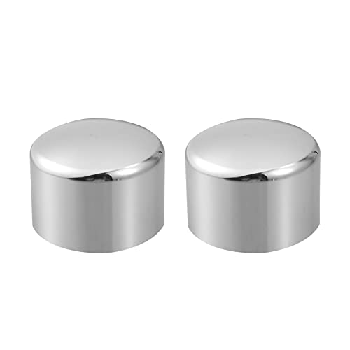 Motoforti 1 Par 29mm 1,2" Cromo Frontal Eje Cubierta Aluminio Aleación Plateado Tono Cover