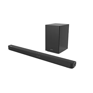 Hisense HS212F 2.1 Soundbar Home Theater System, 120W, draadloze subwoofer, bluetooth, zwart