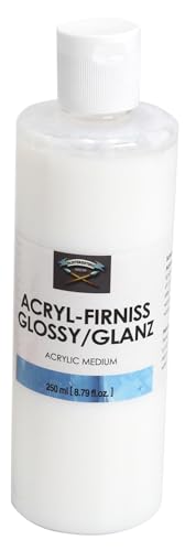 Paintersisters® Acryl-Firnis - Schlusslack für Acrylbilder, UV-Schutz, 250ml (Glossy/Glanz)