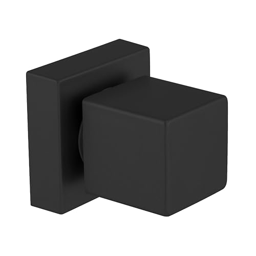 Acabamento Quadrado para Registro abs Chuveiro Preto Padrão Docol