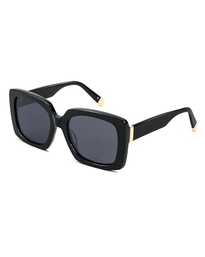 Trendy Oversized Sunglasses for Women Acetate Polarized Women's Sunglasses Retro Shades UV400 - Mallorca