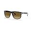 Top Black on Brown/ Gradient Dark Brown