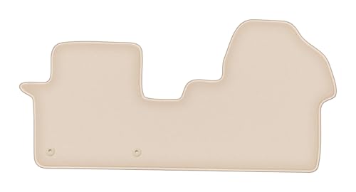 Tapis de sol velours pour Peugeot Traveller Van 2016+ anti-usure beige Fortuna