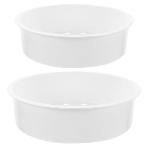 KICHOUSE Cesta Vaporera para Carne y Verduras 2piezas en Color Blanco de Pp Resistente al Frío Fácil de Mantener para Cocinar al Vapor en Olla Arrocera Tradicional