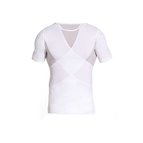 Débardeur gainant sans couture homme chemise de compression ventre plat invisible