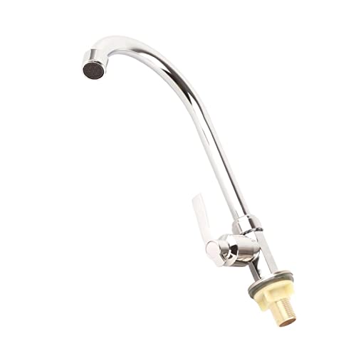 Wasserhahn,Touch-On Wasserhähne,Küchenspüle Wasserhähne, G1/2 Zoll Küchenwasserhahn, Einzelner Kalter Vertikaler Wasserhahn, Küchenarmatur Wasserhahn aus Zinklegierung Ohne Schlauch für Badezimmer