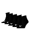 PUMA Unisex Plain Quarter, Black-New, 43/46 (5er Pack)