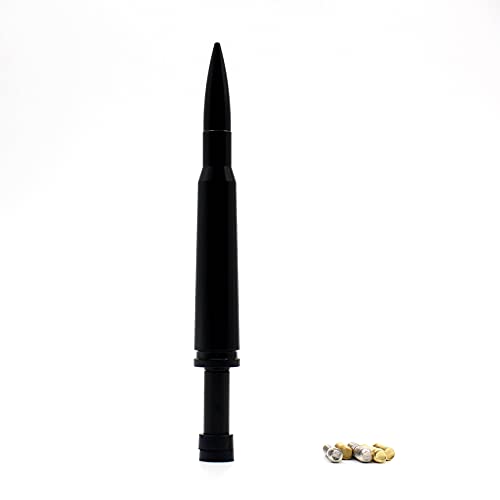 Image of 5.5 inch 50 Cal Bullet Car Truck Antenna Mast Vehicle Short Radio Antenna Replacement for Ford F Series Super Duty Ranger Explorer Dodge RAM 1500 2500 3500 Classic Pickup Trucks
