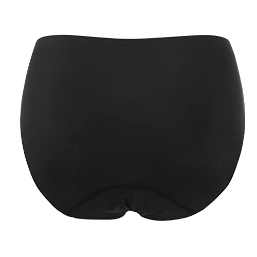 Foto von Damen Periode Bikinihose zum Schwimmen - Mädchen Periode Shorts Bademode Menstruation Auslaufsicher Bikini Slip Panties, Schwarz , M