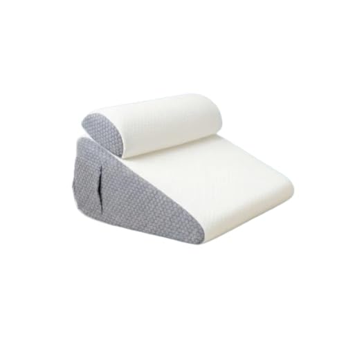 SWZEC Healpurea 2.0 Sleep PillowCooling Memory Foam Top Bed Wedge Pillows for Headboard (White)