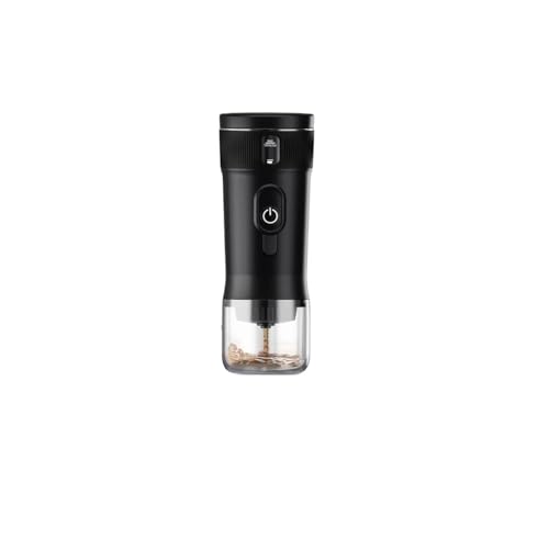 NGTFDCP Cafetera portátil, Máquina de café cápsulas portátil totalmente automática for calentar el coche, cápsula en polvo universal,para camping, senderismo, autocaravanas
