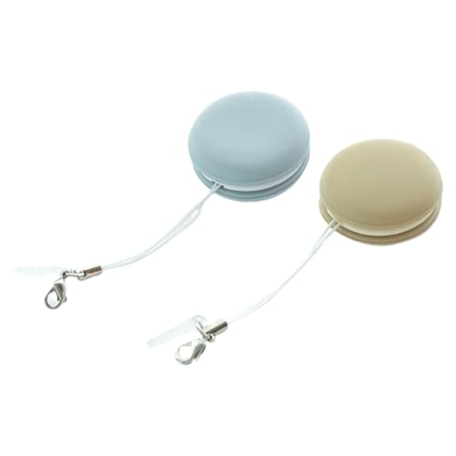 UPKOCH 2 piezas Paño Limpieza Pantallas Doble Cara Macaron con Microfibra para Gafas y Móviles Azul y Compacto y Colgante Multifunción