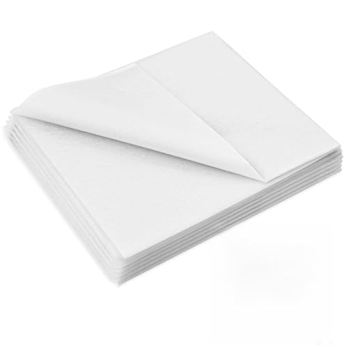 Wamkon 100 x 300 cm breit Bügelvlies Weiß aufbügelbare Vlies Einlagestoff in mittlerer Stärke (50g/m) zum Nähen Quilten Basteln Schneidern