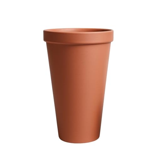 Unbekannt Pflanztopf Blumentopf Pflanzkübel Blumenkübel Tower Design Größen & Farben (30, Terrakotta)