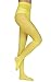 Imagen de Annes styling Medias Mujer Faja Reductora Mujer Adelgazante Medias Amarillas Mujer Pantis Elegantes de Microfibra Suave y Opacas 40 Den Cómodas Resistentes y Transpirables Amarillo Talla S