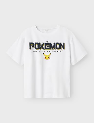 NAME IT Nkmmat Pokemon Nreg SS Top Box Sky, Blanco Brillante, 116