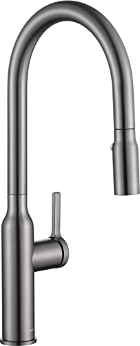 Aguastella As81Gs Grey Stainless Kitchen Sink Faucet With Pull Down Sprayer Single Handle High Arc #TOP7