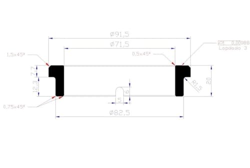 Sièges fixes SiC G16-70 mm durables en carbure de silicium - 5