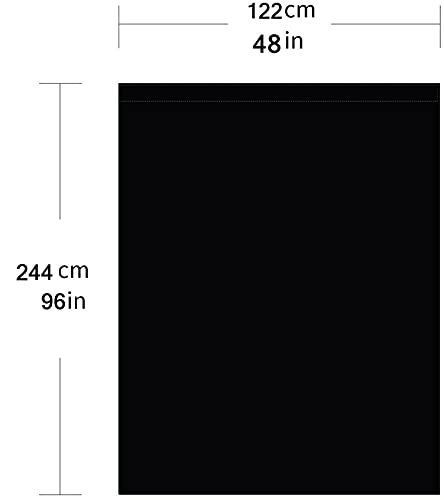 Image of Eloies Professional (Heavy Duty Thick Lekra Polyester Fabric) Black Backdrop for Photography Video Making Photoshoot Background for Photography Recording Photo, Photoshoot (4 Feet x 8 Feet.)