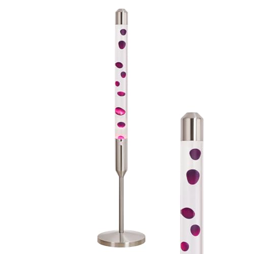 Image of Kyzfy 47.5-Inch Liquid Motion Lamp,Magma Lamp, Mood Relaxation Light,Suitable for Home Decoration, Living Room, Office, Bedroom, cafe (47.5IN Clear Water Purple Wax /Silver)