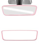 KGDUYC 1 Stück Rückspiegelabdeckung, Silikon-Autospiegelabdeckung, rosa Spiegelzubehör, Autospiegel-Schutzrahmen, Silikon-Autospiegelrahmen, Autozubehör (rosa)