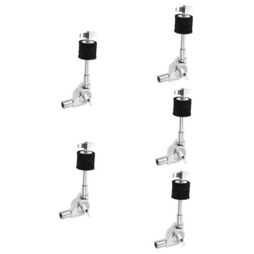 5 piezas de soporte apilador para platillos, accesorio para hardware de batería, fácil instalación, compatible con kits de batería y otros instrumentos de percusión miniatura 1