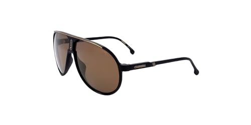 Carrera Unisex Sunglasses Black Gold/Grey Bronze Mirror 62/12/130