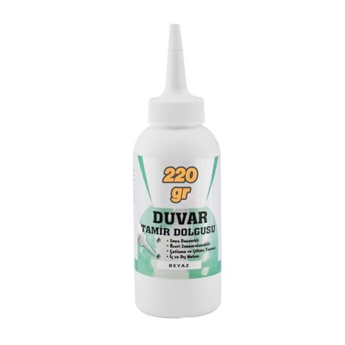 Pratik Duvar Çatlak Delik Giderici Tamir Dolgusu (220 g) Beyaz Macun Boşluk Doldurucu Onarıcı
