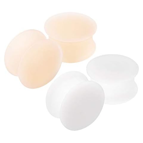 KJM FASHION 4PCS 18mm Silicone Ear Stretchers Cover