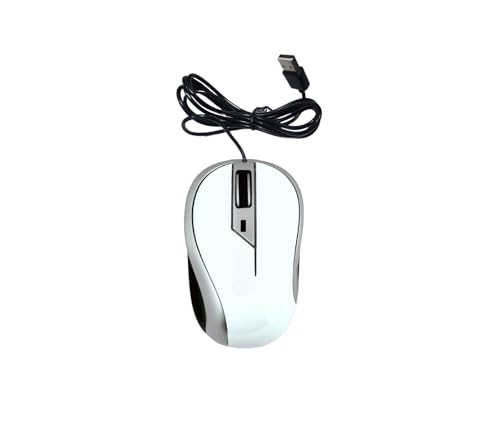 Yasta Mouse Bianco Cavo Usb 1200 Dpi Ergonomico