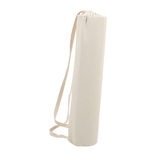 Bolsa para esterillas de yoga blanca y plegable para llevar al gimnasio o clases de fitness