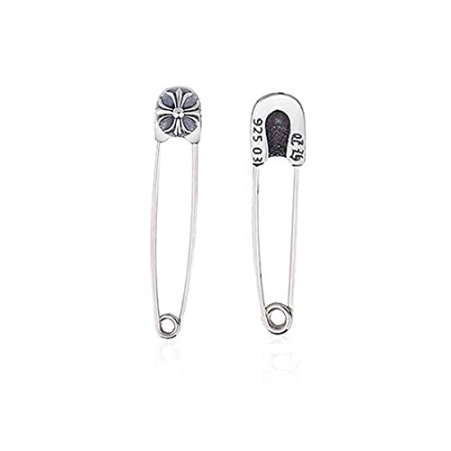 Solid 925 Silver Ladies Diy Brooch Safety Pin Brooch Finidng Jewelry Accessories For Handmade Earring Making(Antiqued Silver Color) #TOP3