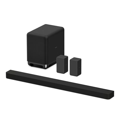 Image of Sony BRAVIA Theatre BAR 9 Premium Soundbar Home Theatre System for TV with 360 Spatial Sound Mapping, IMAX,Dolby Atmos /DTSx (HT-A9000) with subwoofer SW5 & Rear Speaker SA-RS3S-Black