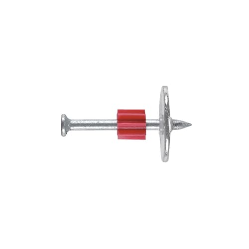 Powers Fastening Innovations 50114 Drive Pin 2-1/2-Inch Length.300 Head 0.145 Diameter with 1-Inch Washer, 100 Per Box