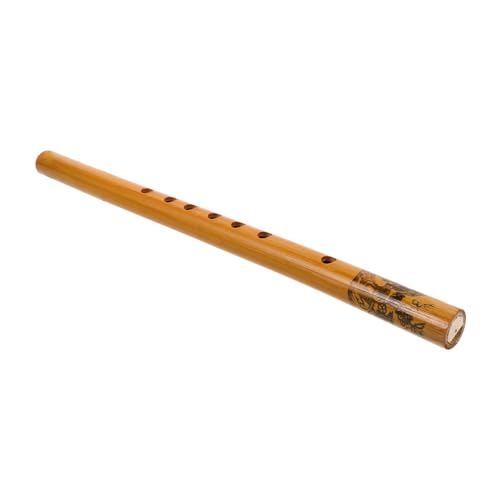 Kisangel Beginner Flute Vertical Flute for Students Traditional Bamboo 33cm for Practice Music Classes