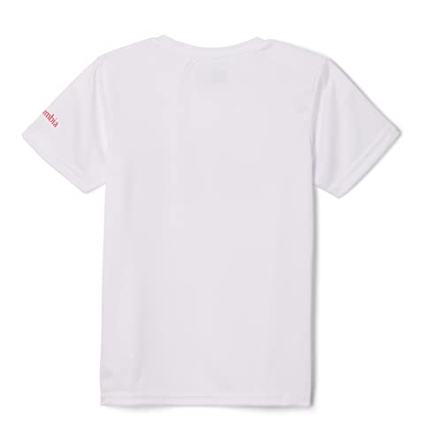 Columbia Girl's Mirror Creek™ Short Sleeve Graphic Shirt (Little Kids/Big Kids) White/Patriotic Pines Graphic LG (14-16 Big Kid)2
