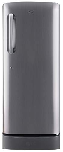 LG 235 L 4 Star Inverter Direct Cool Single Door Refrigerator (GL-D241APZY, Shiny Steel)