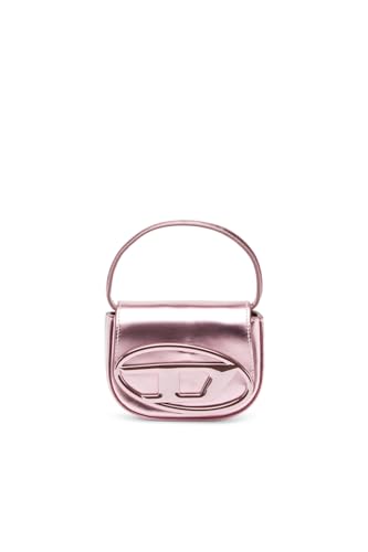Diesel Mini Bolsa 1DR-XS-S Icônica em Couro Espelhado Rosa