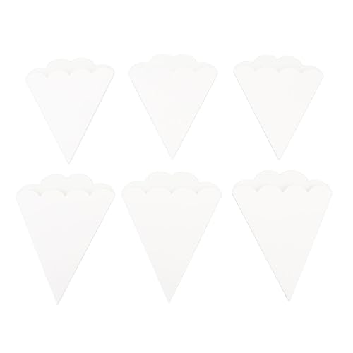 OEBUAFI Bolsas Triangulares de Papel para Palomitas de Maíz, 100 Uds., Bolsas para Aperitivos para Noches de Cine, Fiestas, Eventos con Diseño a Prueba de Grasa para Dulces, Patatas