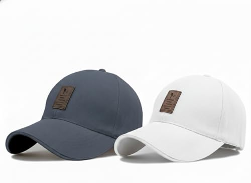 Image of Baseball Cap for Men Original Adjustable Unisex Cap, Mens Caps Stylish, All Sports Type Caps or Hats, Free Size, UV Protection, Sports Cap for Men's, Outdoor Casual Wear Cap (Pack of 2)