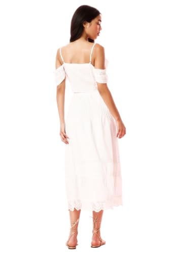 LOVESHACKFANCY Women's Allesia Cotton Midi Skirt3