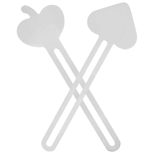 Yardwe Dispensador de Pasta de Dientes de Metal Inoxidable Exprimidor Manual para Tubos Pequeños Juego de 2 Unidades Diseño Forma de Corazón y Manzana Herramienta Precisa para Cremas