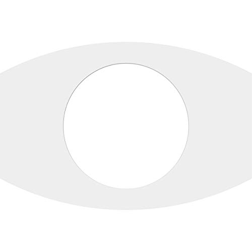 Image of Ekena Millwork CMP12X8KY-06000 Kailey Architectural Grade PVC Contemporary Urethane Ceiling Medallions 12 inchW x 8 inchH x 6 inchID x 6 1 /2 inchC x 1 inchP